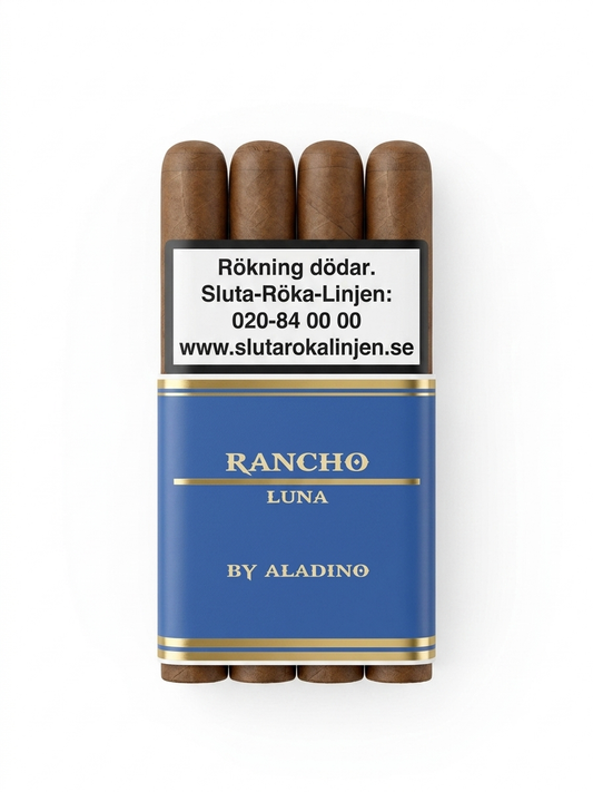 Aladino Rancho Luna Blue Toro – mild honduransk premiumcigarr med Connecticut-täckblad och krämig karaktär – Cigarrshoppen