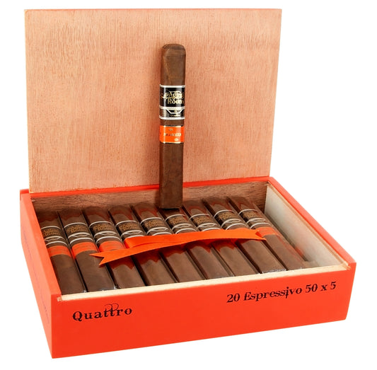 Aging Room Quattro Esspresivo – fyllig lådpressad Robusto med espresso och mörk choklad, nicaraguansk puro – Cigarrshoppen