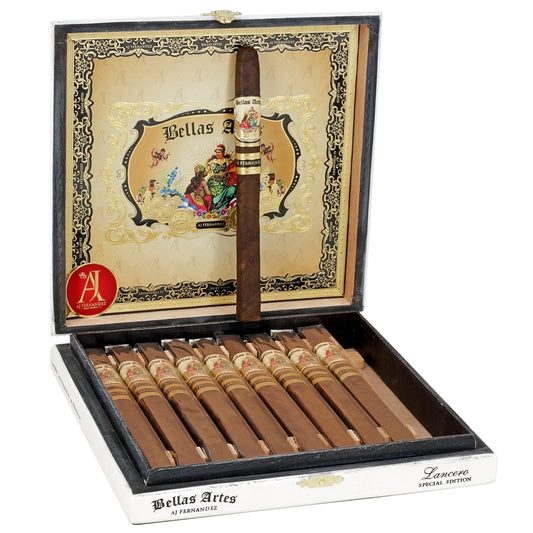 Bellas Artes Lancero – mild premiumcigarr med Ecuador Connecticut Shade-täckblad, grädde och örter – Cigarrshoppen