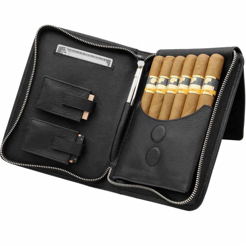 Adorini cigarrväska i äkta läder - Cigarrshoppen