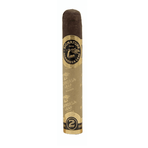 Aganorsa Leaf Signature Selection Maduro Robusto från Nicaragua, medium–fyllig med kaffe och kakao, i guldfärgat omslag