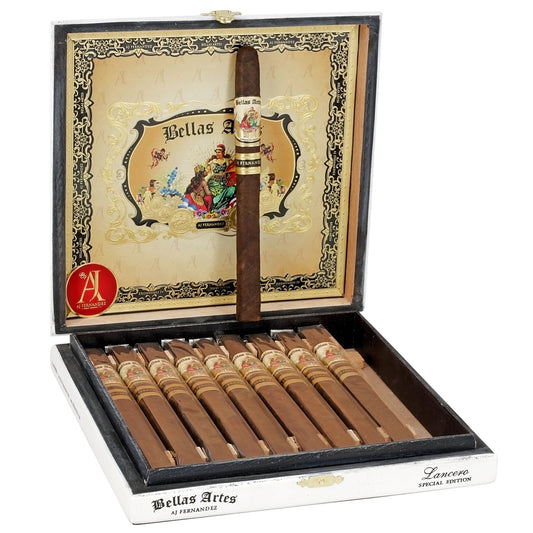 Bellas Artes Lancero – mild premiumcigarr med Ecuador Connecticut Shade-täckblad, grädde och örter – Cigarrshoppen
