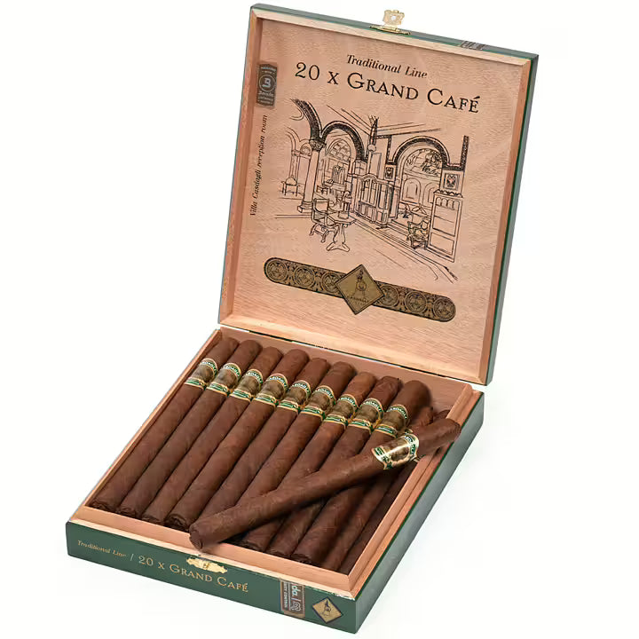 Casdagli Traditional Line Grand Cafe Lancero – dominikansk premiumcigarr med Ecuadoriansk Connecticut Shade-täckblad, mild till medium styrka, smaker av grädde, cederträ, rostade nötter och ljust kaffe