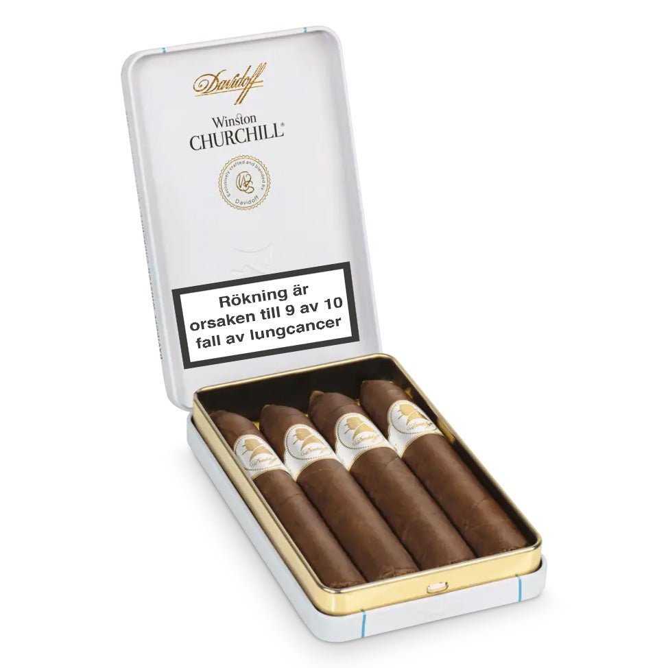 Davidoff Winston Churchill Belicoso Ask 4 st - Cigarrshoppen