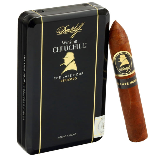 Davidoff Winston Churchill Late Hour Belicoso Ask 4 st - Cigarrshoppen