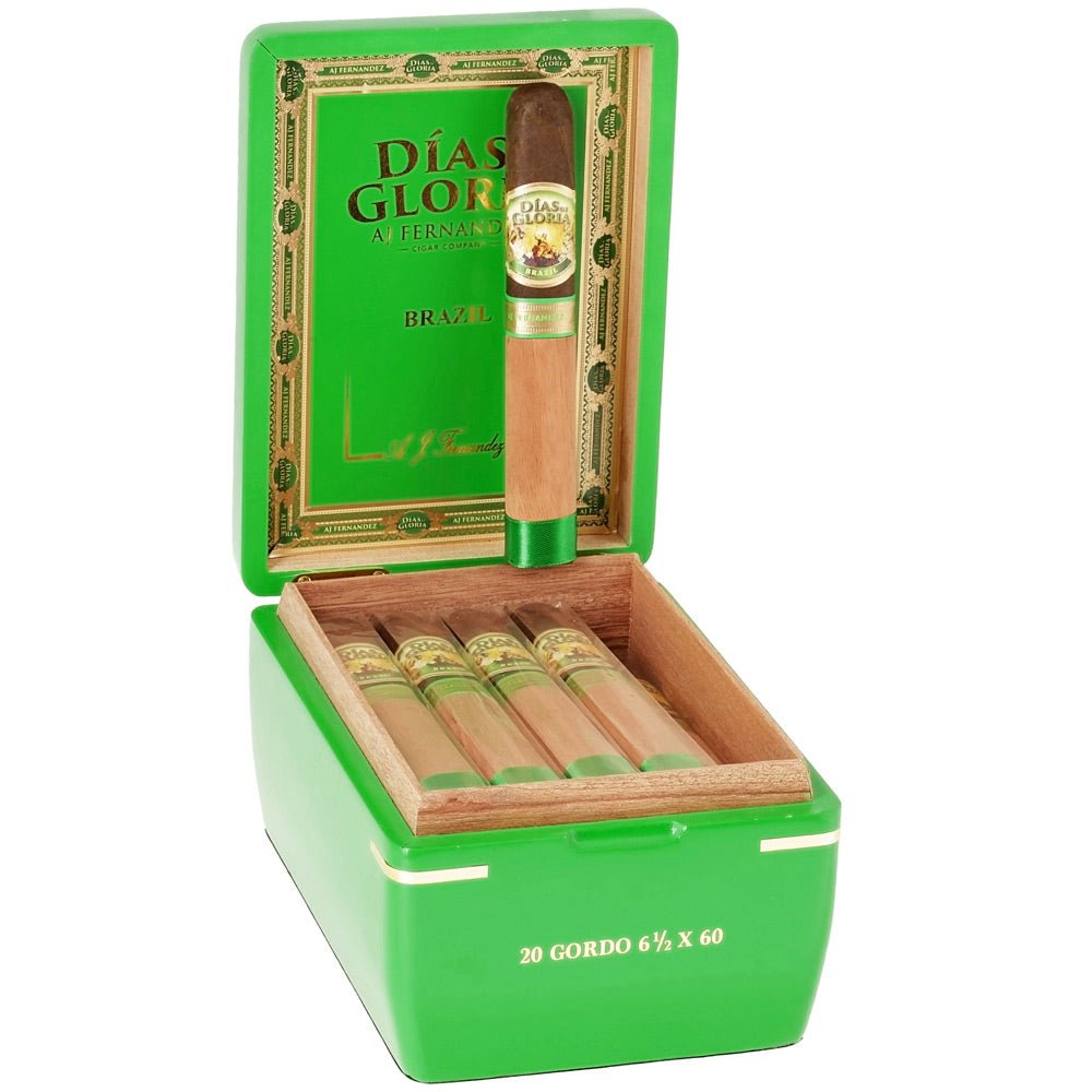 Dias de Gloria Brazil Gordo – boxpressad nicaraguansk premiumcigarr, Mata Fina-wrapper, medium-full styrka