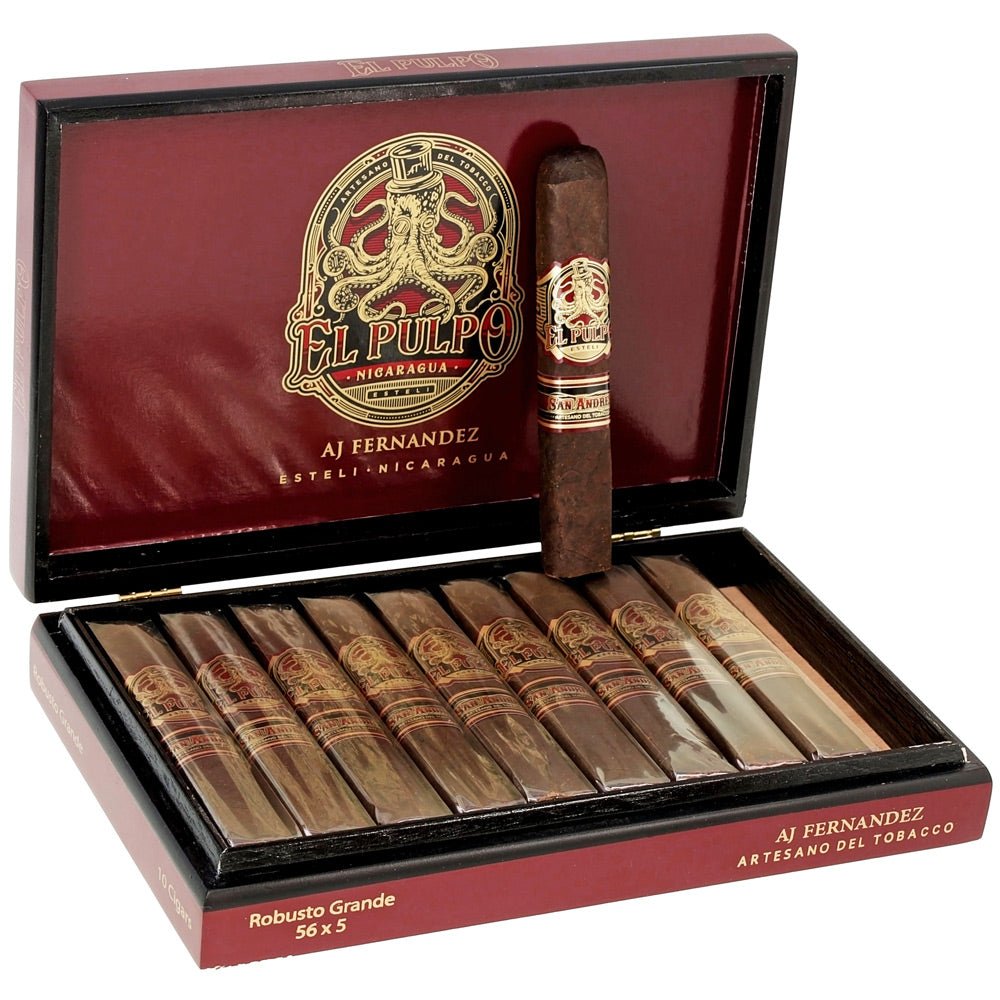 El Pulpo Robusto Grande – boxpressad nicaraguansk maduro-cigarr, San Andrés-wrapper, medium-full styrka