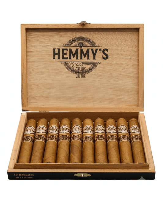 Hemmy's Linea Secreta Robusto, dominikansk Robusto-cigarr 124mm Ring 50, medium-fyllig med kakao, kaffe och cederträ