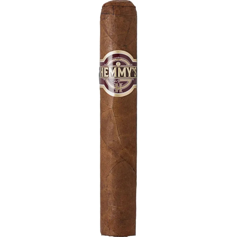 Hemmys Natural Robusto i närbild, mediumstark cigarr från Dominikanska republiken med toner av trä, kaffe och kakao