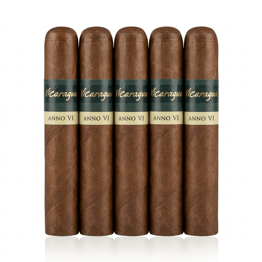 Nicarao ANNO VI Robusto 10-pack – nicaraga cigarr med Rosado Claro Habano-wrapper, medium - fyllig styrka | cigarrshoppen.se