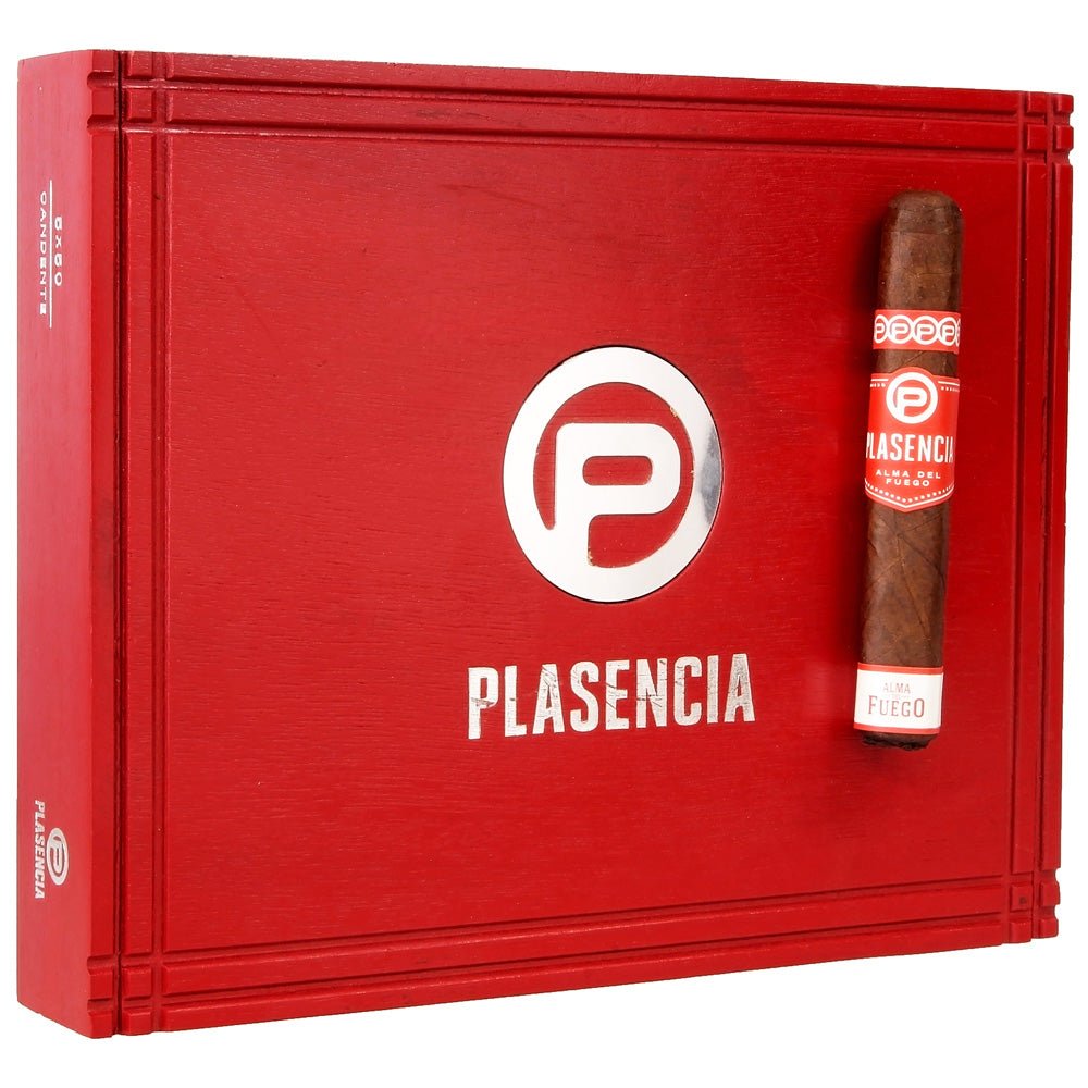 Plasencia Alma del Fuego Candente Robusto, Nicaragua, medium till fyllig styrka, toner av choklad, kaffe och kanel.