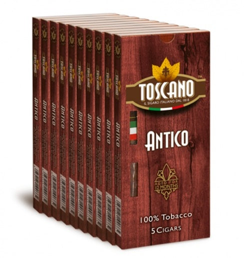 Toscano Antico Limpa 10x5p – klassisk italiensk premiumcigarr med kraftfull och jordig karaktär – Cigarrshoppen