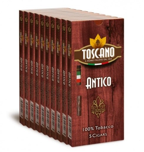 Toscano Antico Limpa 10x5p – klassisk italiensk premiumcigarr med kraftfull och jordig karaktär – Cigarrshoppen